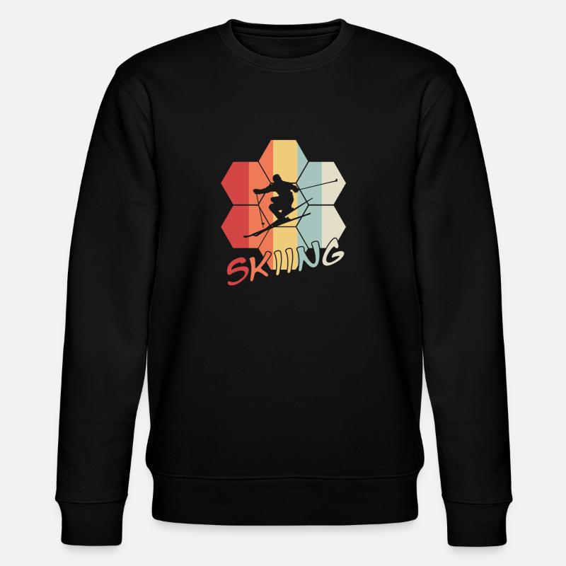 Skiing - Stanley/Stella Unisex Bio-Sweatshirt CHANGER - Schwarz