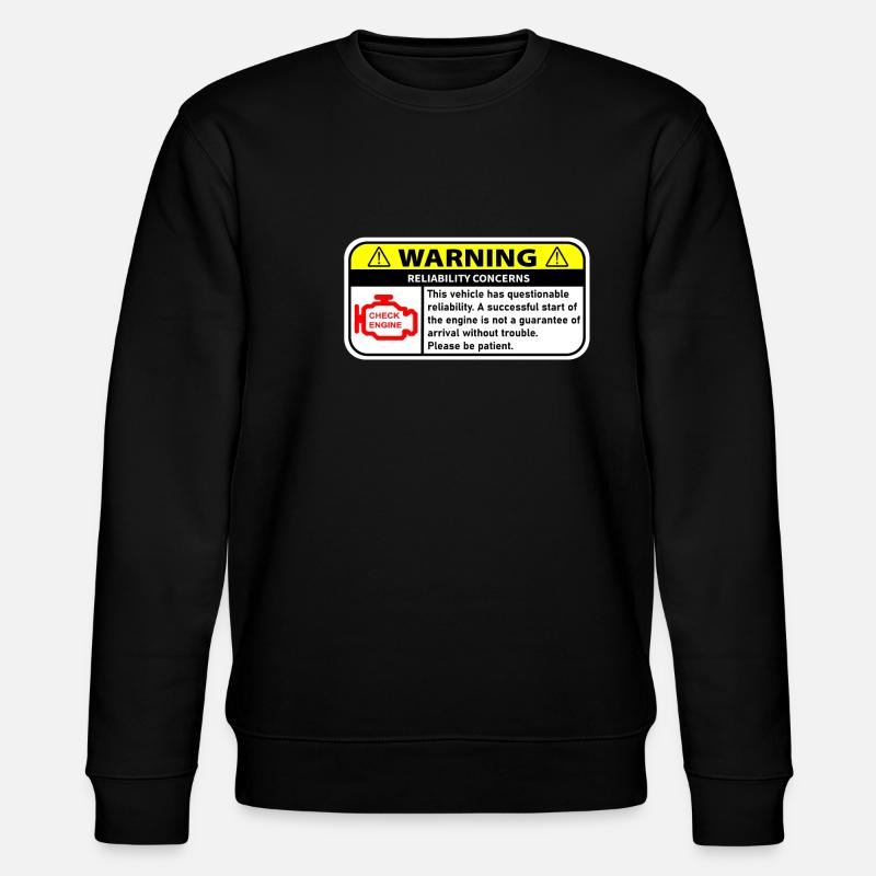 WARNUNG - Stanley/Stella Unisex Bio-Sweatshirt CHANGER  - Schwarz