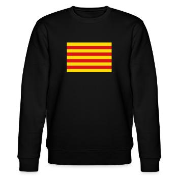Drapeau de la Catalogne drapeau Catalan Barcelone - Sweat bio CHANGER Stanley/Stella Unisexe - noir - Devant - Nik (191cm) & Marisol (170cm)