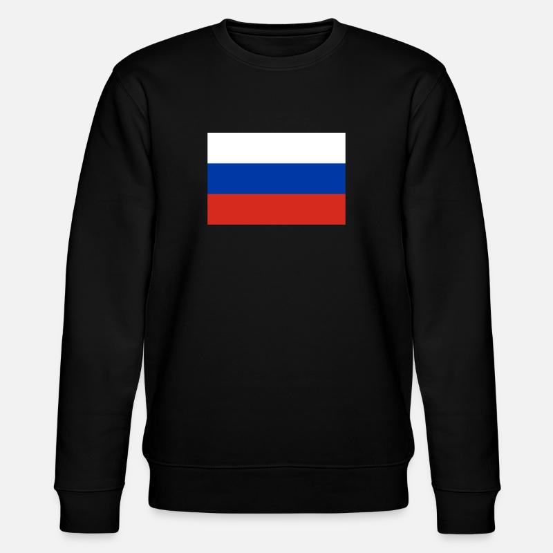 Russie drapeau russe drapeau - Sweat bio CHANGER Stanley/Stella Unisexe - noir
