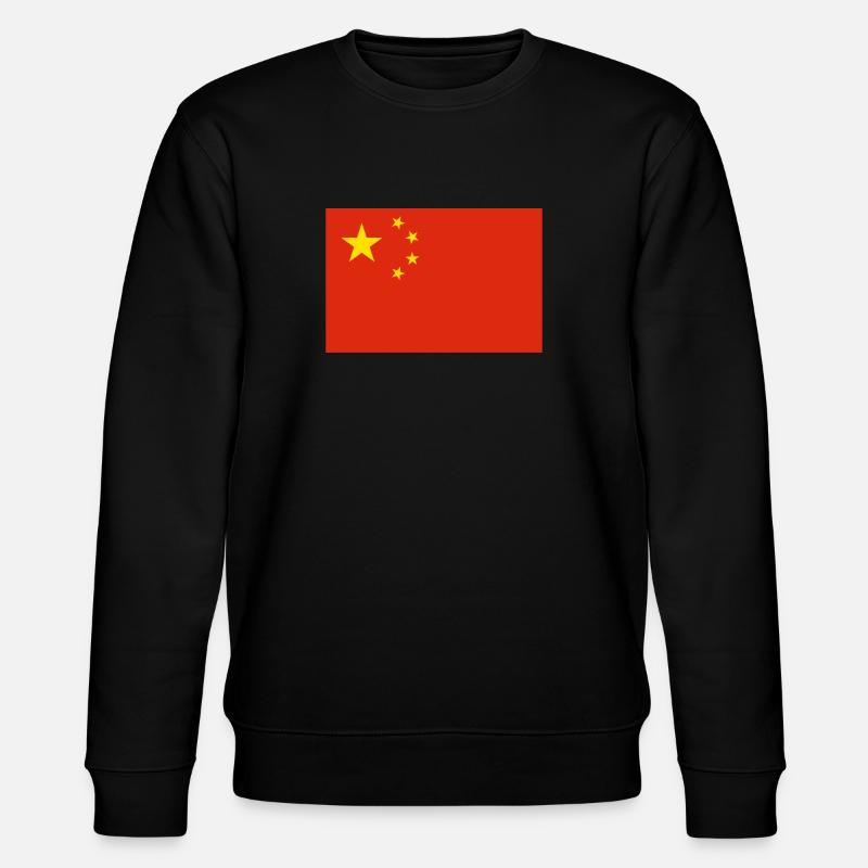 Chine drapeau chinois Drapeau Asie - Sweat bio CHANGER Stanley/Stella Unisexe - noir