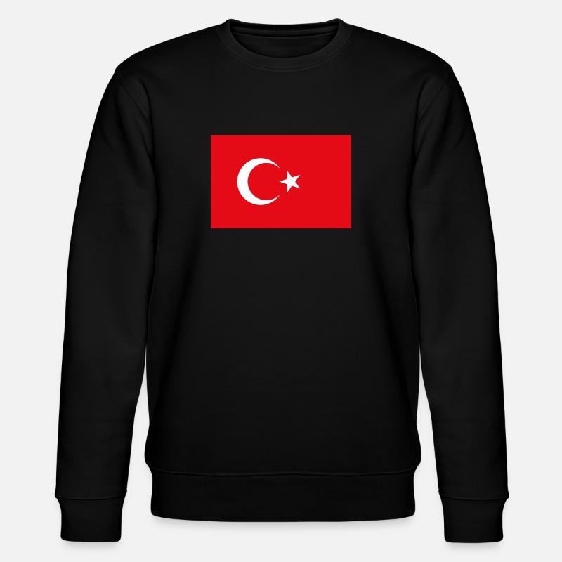 Turquie drapeau turc drapeau - Sweat bio CHANGER Stanley/Stella Unisexe - noir