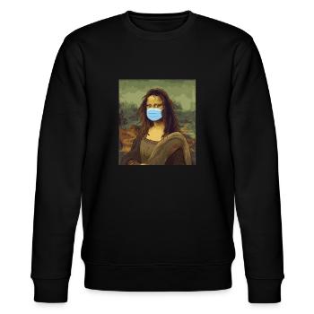 Mona Lisa Quarantine Corona Crisis Protège-dents Covid - Sweat bio CHANGER Stanley/Stella Unisexe - noir - Devant - Nik (191cm) & Marisol (170cm)