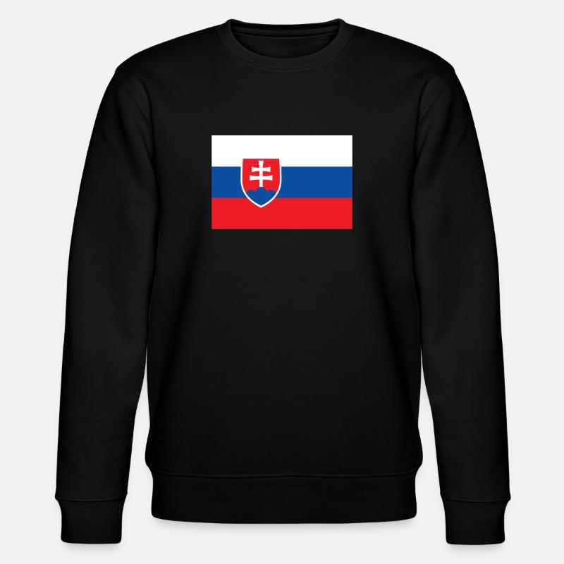 Slovaquie drapeau slovaque drapeau - Sweat bio CHANGER Stanley/Stella Unisexe - noir