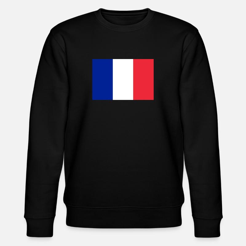France drapeau français drapeau - Sweat bio CHANGER Stanley/Stella Unisexe - noir
