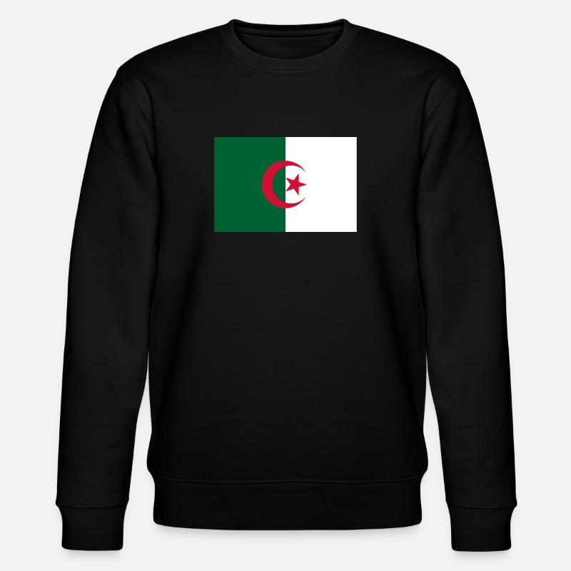 Algérie drapeau algérien drapeau - Sweat bio CHANGER Stanley/Stella Unisexe - noir