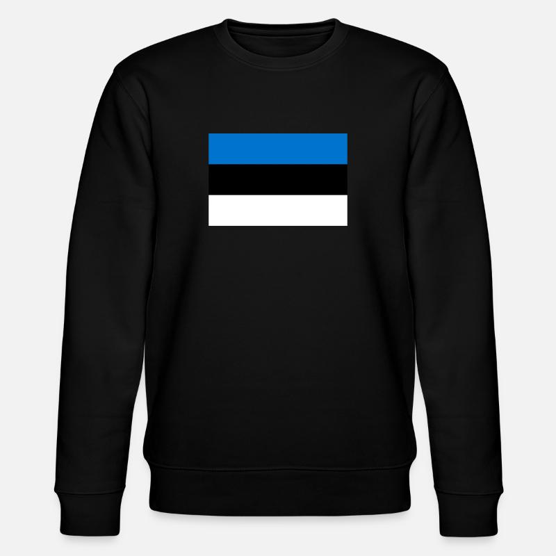 Drapeau Estonie drapeau Estonien - Sweat bio CHANGER Stanley/Stella Unisexe - noir