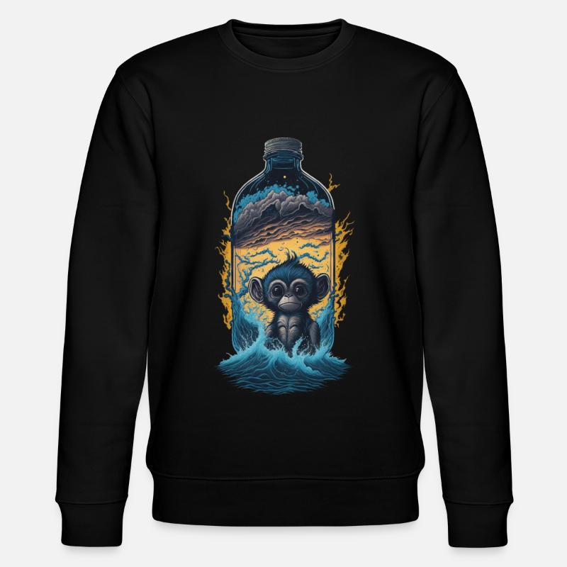 Singe - Sweat bio CHANGER Stanley/Stella Unisexe - noir