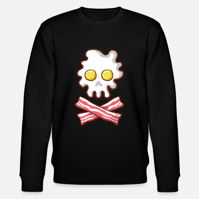 Breakfast Eggs Bacon Gift - Stanley/Stella CHANGER Unisex Organic Sweatshirt - black