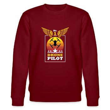 Drone Pilot T-Shirt - Sweat bio CHANGER Stanley/Stella Unisexe - bordeaux - Devant - Nik (191cm) & Marisol (170cm)