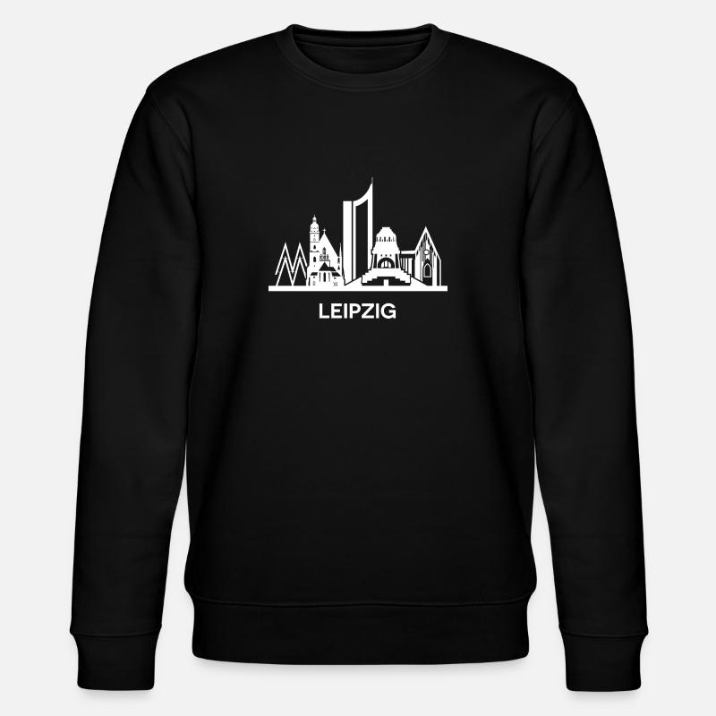 Leipzig, blanc - Sweat bio CHANGER Stanley/Stella Unisexe - noir