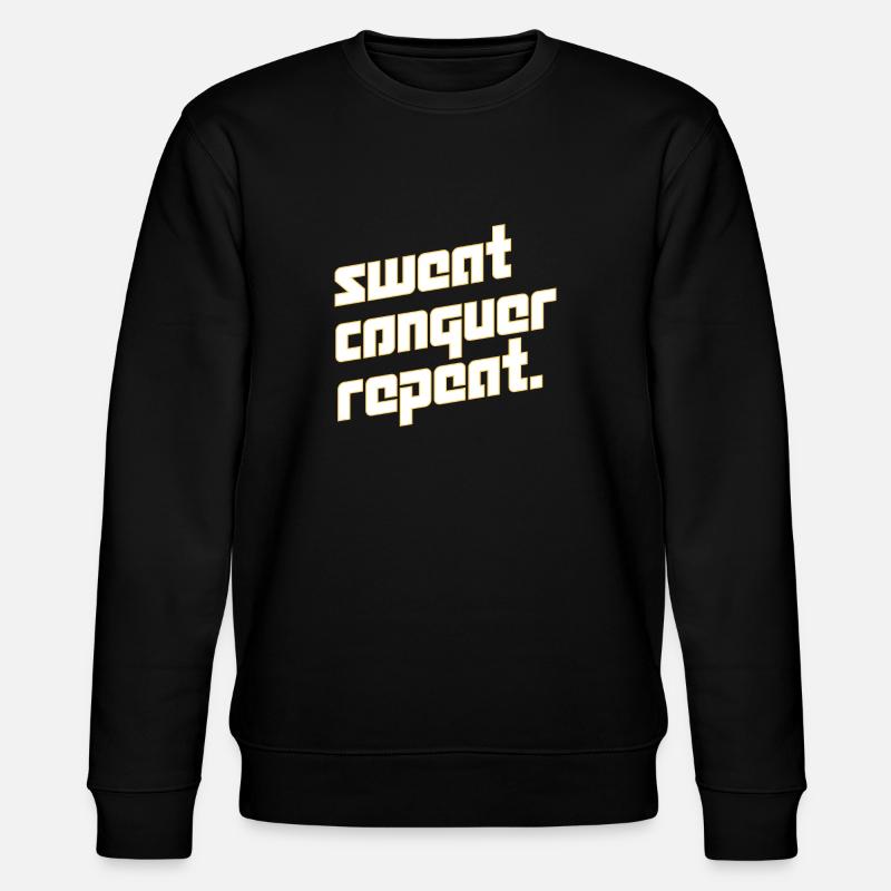 Motivationsmantra - Stanley/Stella Unisex Bio-Sweatshirt CHANGER  - Schwarz