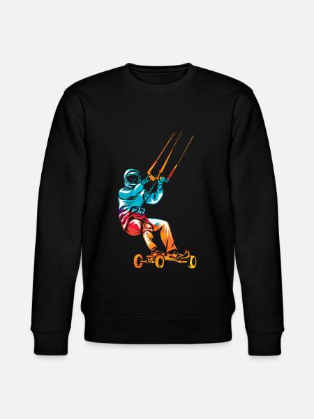 Kite landboarding - Stanley/Stella CHANGER Unisex Organic Sweatshirt - black