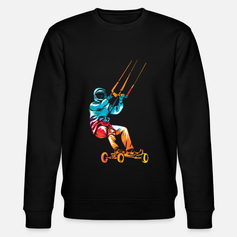 Kite landboarding - Sweat bio CHANGER Stanley/Stella Unisexe - noir