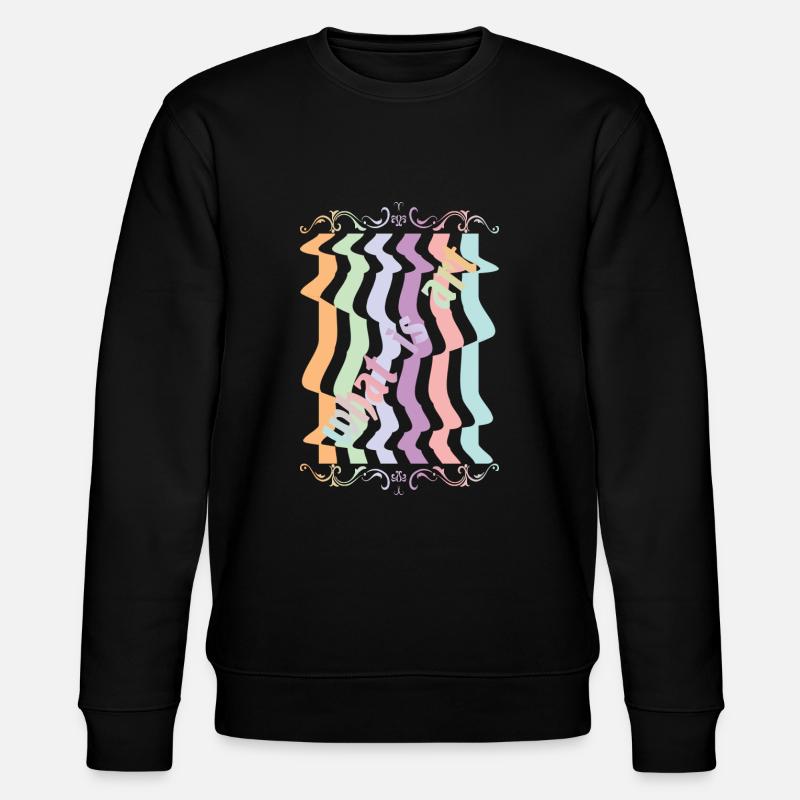 Abstrakte Kunst - Stanley/Stella Unisex Bio-Sweatshirt CHANGER  - Schwarz
