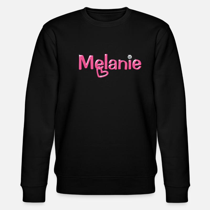 Melanie Name Ballonschrift - Stanley/Stella Unisex Bio-Sweatshirt CHANGER  - Schwarz