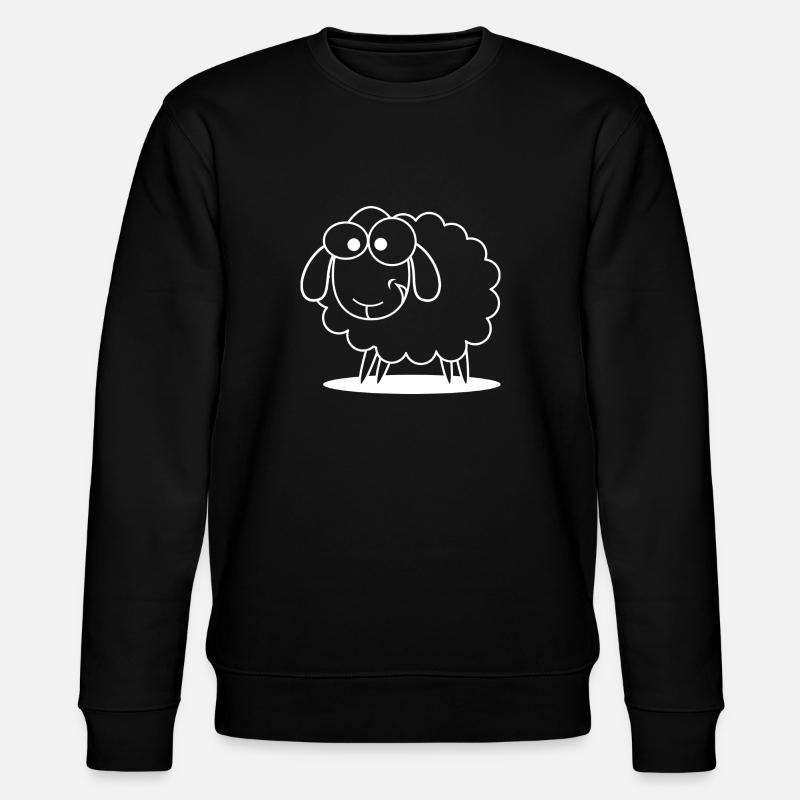 Schaf keep sheep - Stanley/Stella Unisex Bio-Sweatshirt CHANGER  - Schwarz