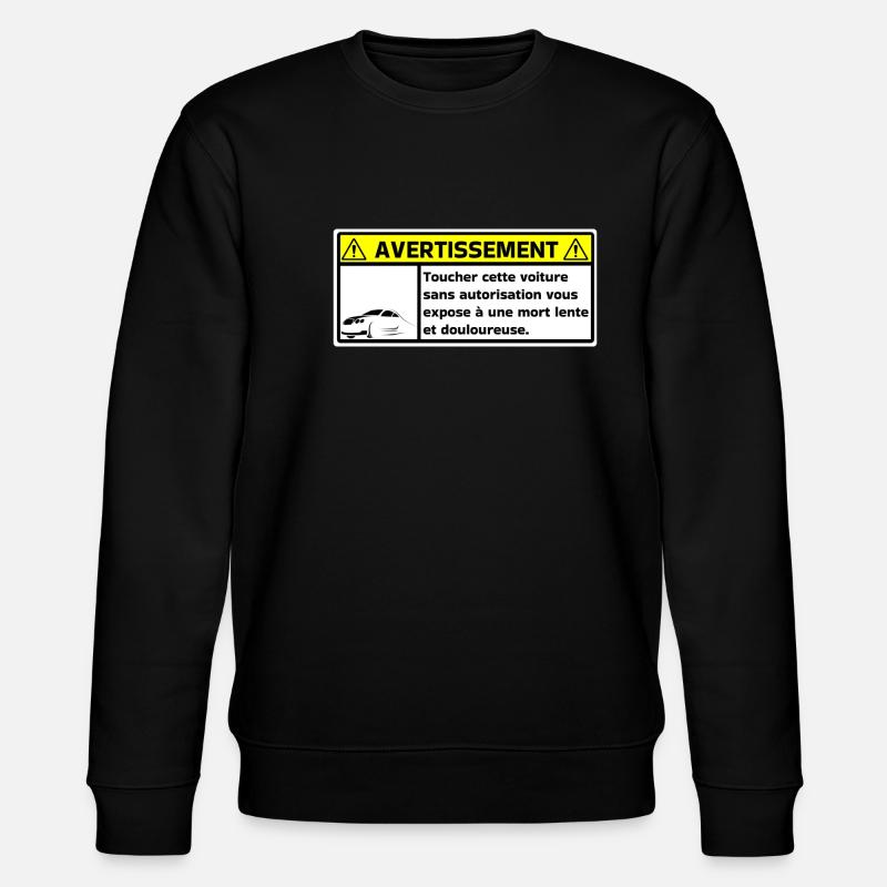 Avertissement - Sweat bio CHANGER Stanley/Stella Unisexe - noir