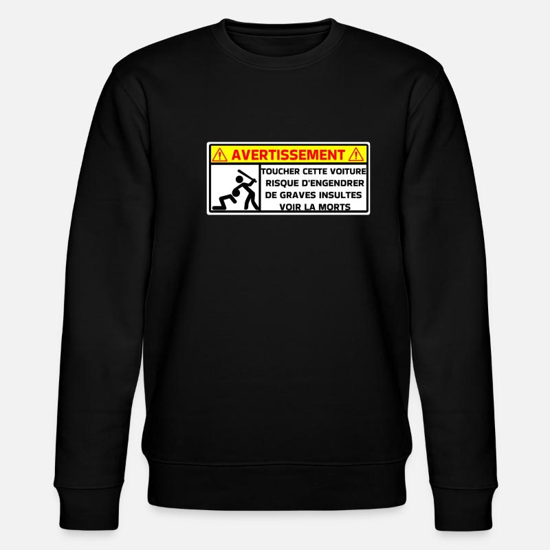 Avertissement - Sweat bio CHANGER Stanley/Stella Unisexe - noir