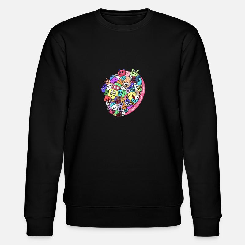 Doodle - Stanley/Stella Unisex Bio-Sweatshirt CHANGER  - Schwarz