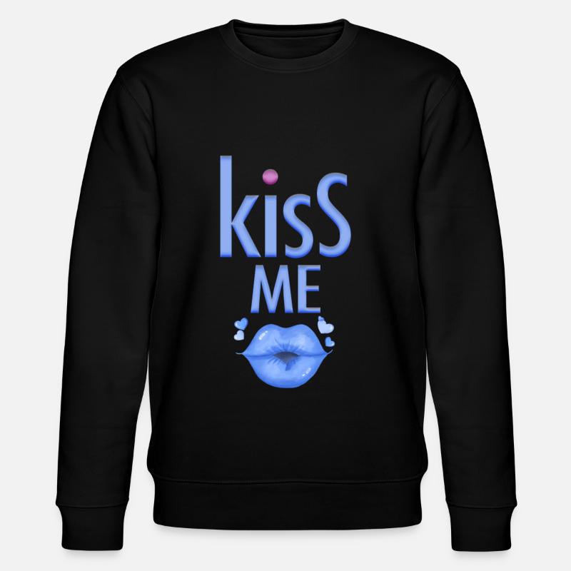Fête pour l’homme Embrasse-moi - Sweat bio CHANGER Stanley/Stella Unisexe - noir