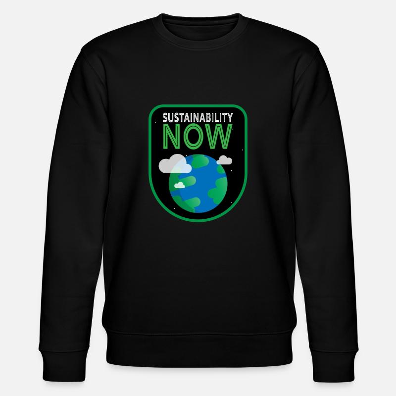 Sustainability Patch Sustainability Earth illustration - Sweat bio CHANGER Stanley/Stella Unisexe - noir