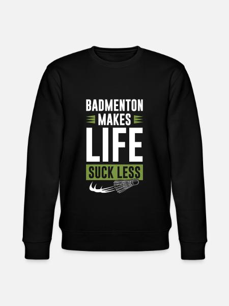 Badminton sport - Stanley/Stella CHANGER Unisex Organic Sweatshirt - black