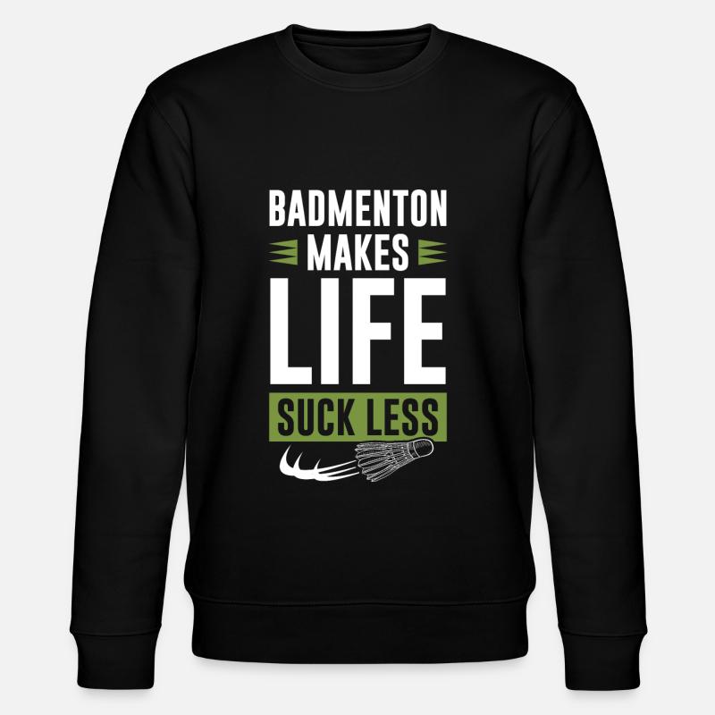 Badminton sport - Stanley/Stella Unisex Bio-Sweatshirt CHANGER  - Schwarz