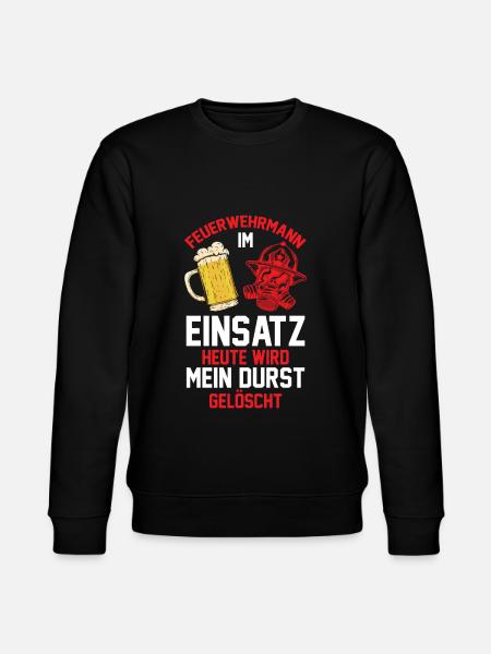 Feuerwehrmann Feuerwehr - Stanley/Stella Unisex Bio-Sweatshirt CHANGER  - Schwarz