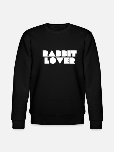 rabbit lover - Stanley/Stella CHANGER Unisex Organic Sweatshirt - black