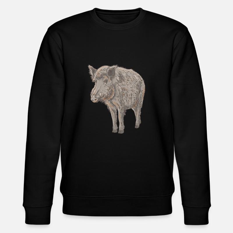 Boar - Stanley/Stella CHANGER Unisex Organic Sweatshirt - black