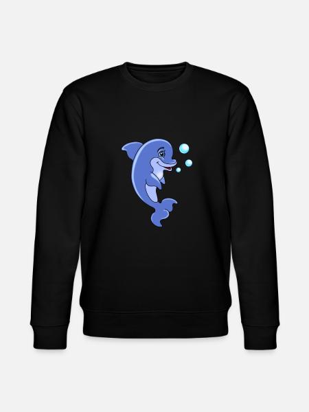 dolphin - Stanley/Stella CHANGER Unisex Organic Sweatshirt - black