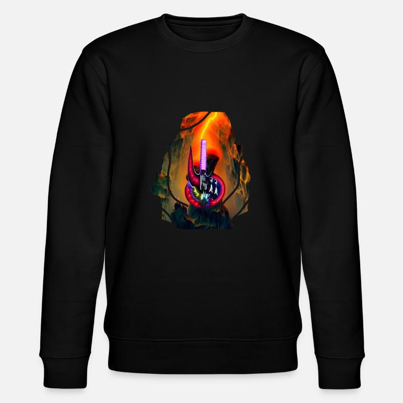 Guitar Rock - Stanley/Stella Unisex Bio-Sweatshirt CHANGER  - Schwarz