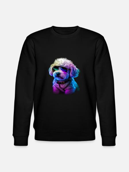 Bichon Frise Dogs Bichon Frises - Stanley/Stella CHANGER Unisex Organic Sweatshirt - black