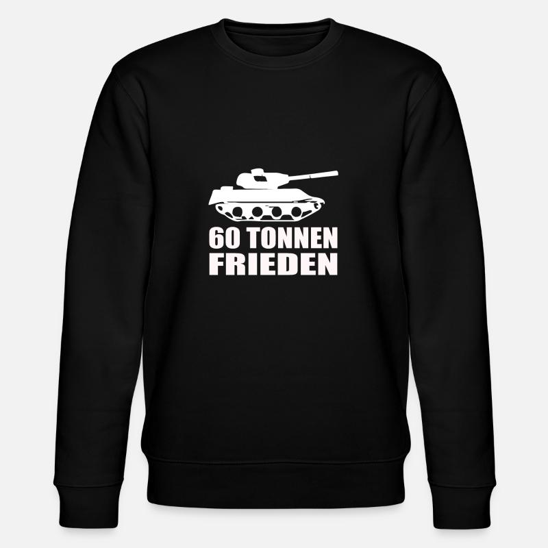 Lustiges Panzerfahrer Leopard Panzer - Stanley/Stella Unisex Bio-Sweatshirt CHANGER  - Schwarz
