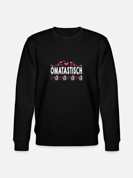 Oma Omi Großmutter Geschenkidee - Stanley/Stella Unisex Bio-Sweatshirt CHANGER  - Schwarz