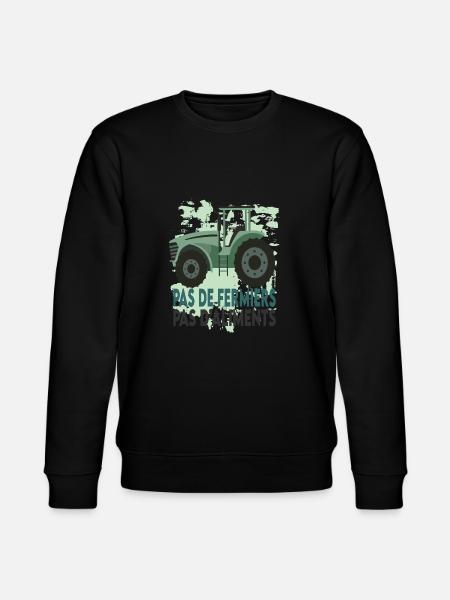 Pas de fermiers Pas d'aliments - Sweat bio CHANGER Stanley/Stella Unisexe - noir