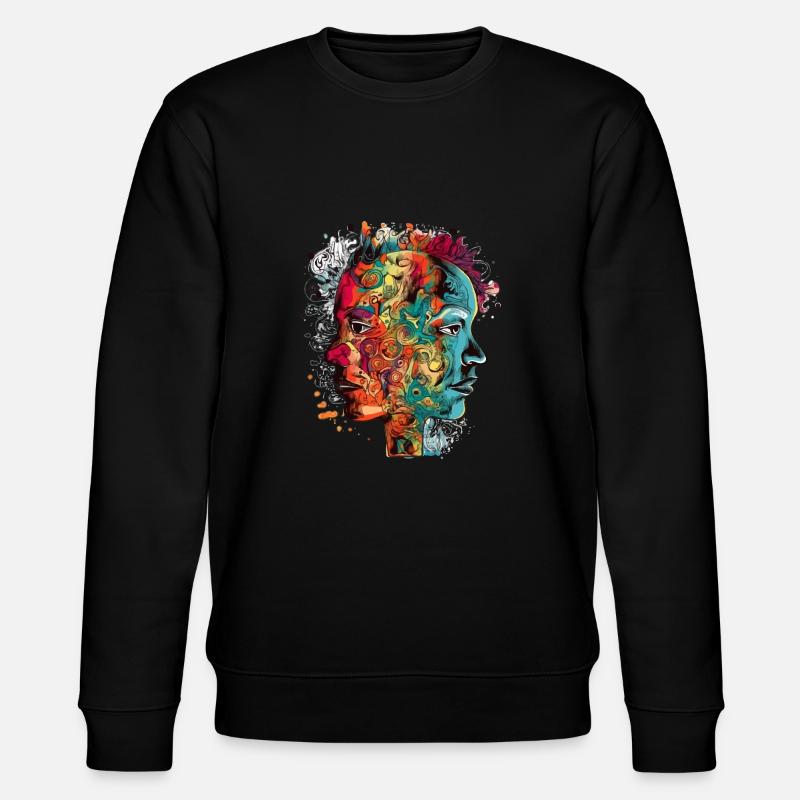 Double portraits - Sweat bio CHANGER Stanley/Stella Unisexe - noir