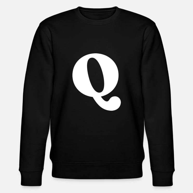 Letter q - Stanley/Stella CHANGER Unisex Organic Sweatshirt - black