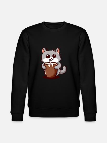 Cocoa Cat - Stanley/Stella CHANGER Unisex Organic Sweatshirt - black