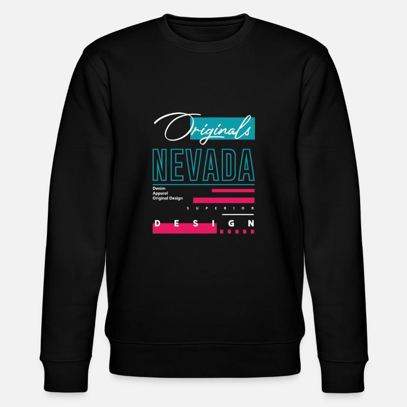 Nevada - Stanley/Stella Unisex Bio-Sweatshirt CHANGER  - Schwarz