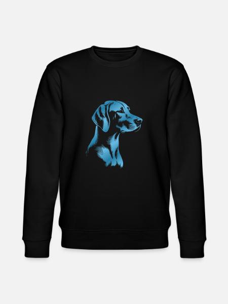 Magyar Vizsla Drawing Head Blue - Stanley/Stella CHANGER Unisex Organic Sweatshirt - black
