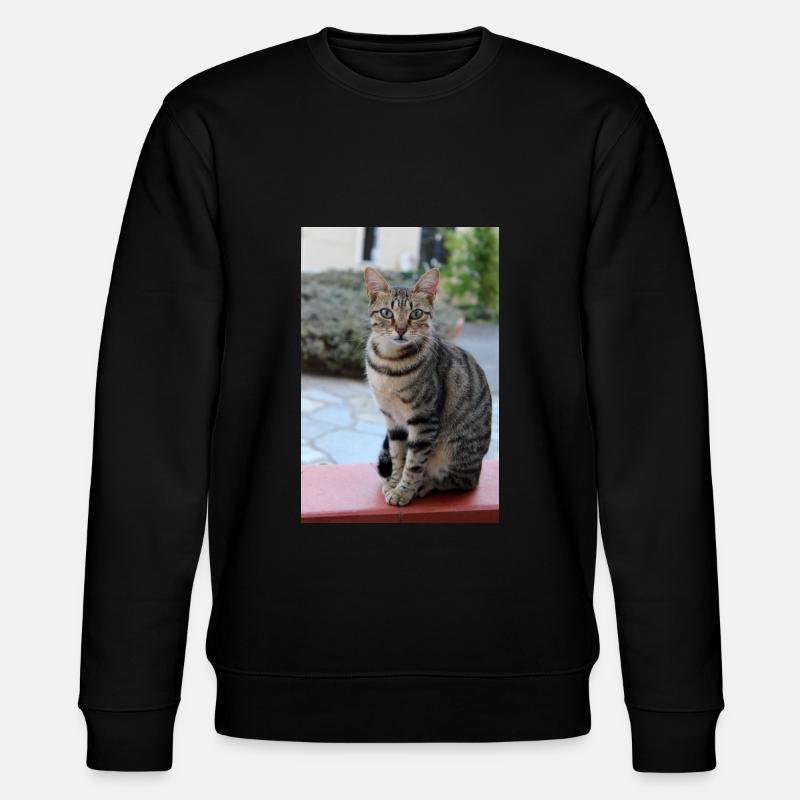 cat, kitten - Stanley/Stella CHANGER Unisex Organic Sweatshirt - black