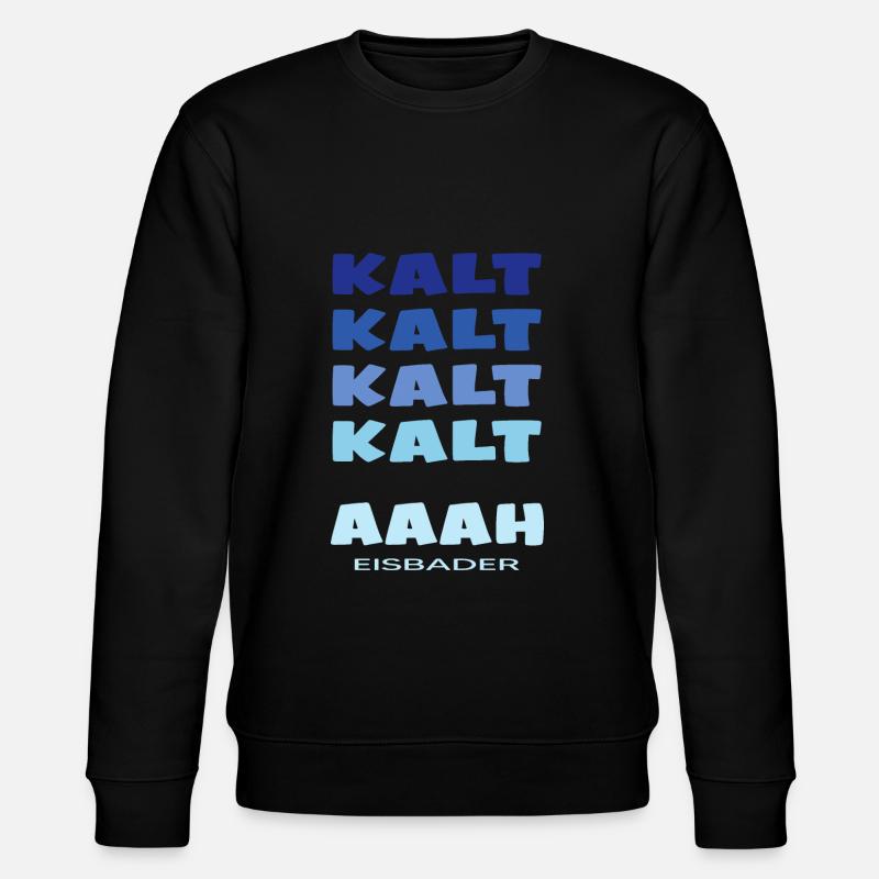 eisbaden winterbader cool icebath kälteresistent - Stanley/Stella Unisex Bio-Sweatshirt CHANGER  - Schwarz