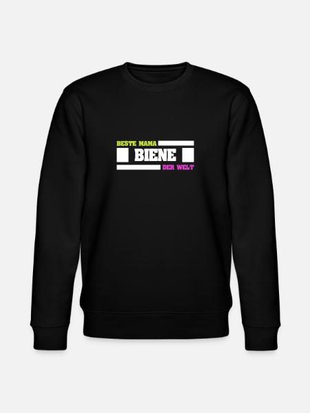 Mutter Biene - Stanley/Stella Unisex Bio-Sweatshirt CHANGER - Schwarz