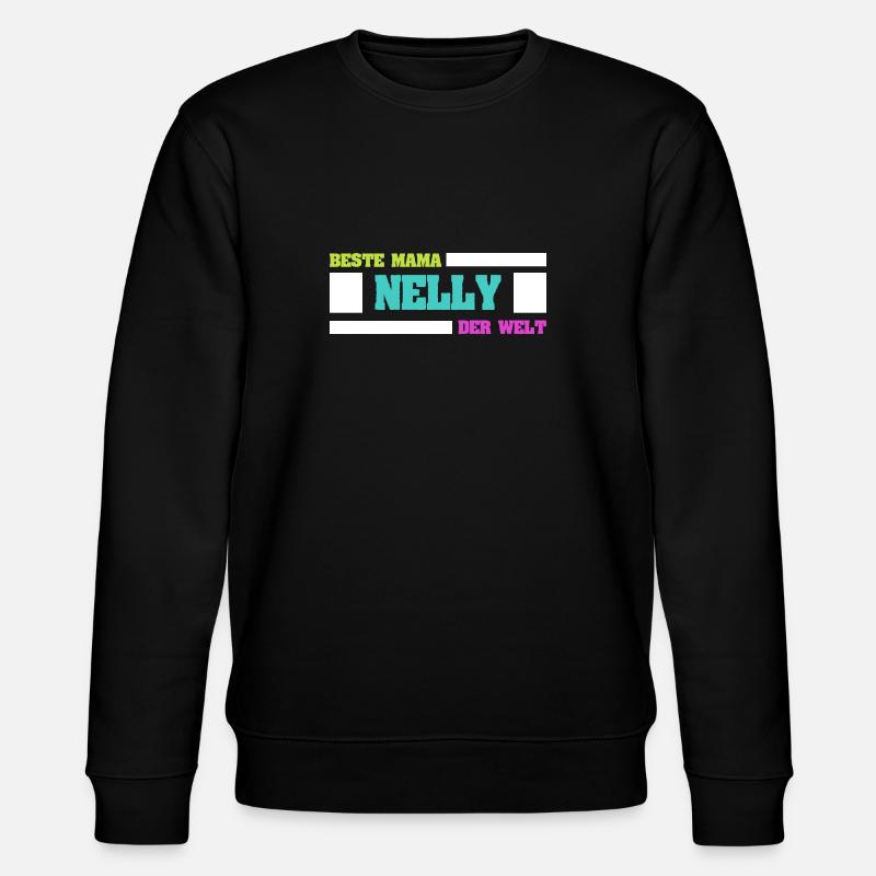 Nelly als Mutter - Stanley/Stella Unisex Bio-Sweatshirt CHANGER  - Schwarz