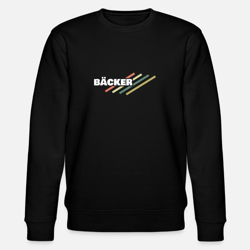 Arbeitsplatz Bäcker - Stanley/Stella Unisex Bio-Sweatshirt CHANGER  - Schwarz
