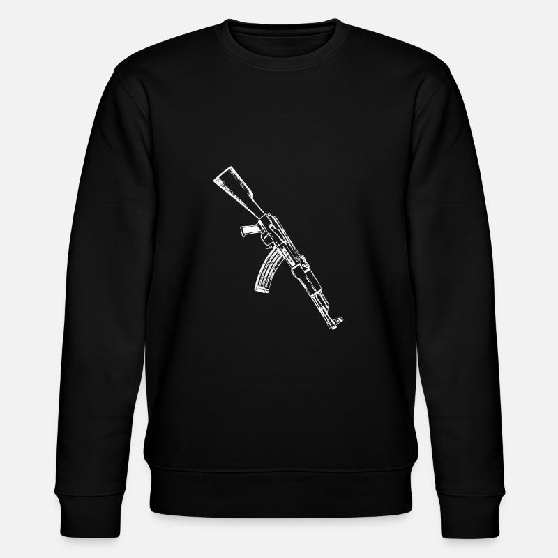 AK47 Kalaschnikow AK47 Gewehrbesitzer - Stanley/Stella Unisex Bio-Sweatshirt CHANGER  - Schwarz