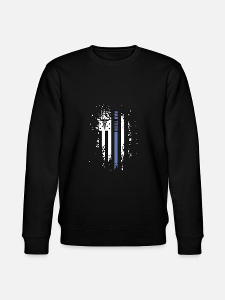 Radiologi Tech American Blue Line Flag - Ekologisk sweatshirt CHANGER unisex från Stanley/Stella - svart