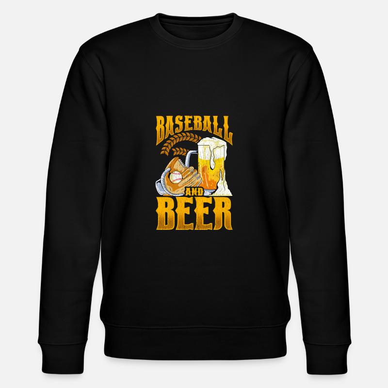 Fantastischer Baseball und Bier machen den perfekten Tag - Stanley/Stella Unisex Bio-Sweatshirt CHANGER - Schwarz